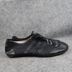 In Step Shoes Womens 7 Sneakers Trainers Black Lace Up Retro Vintage Casual